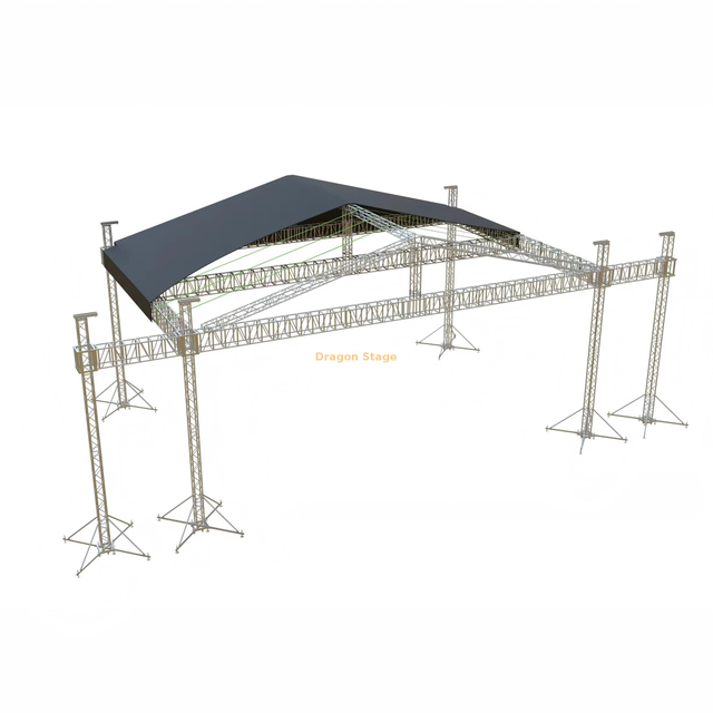Trade Assurance Outdoor Concert Aluminum Frame Stage Truss Structure for Show Event 20x16x9m
