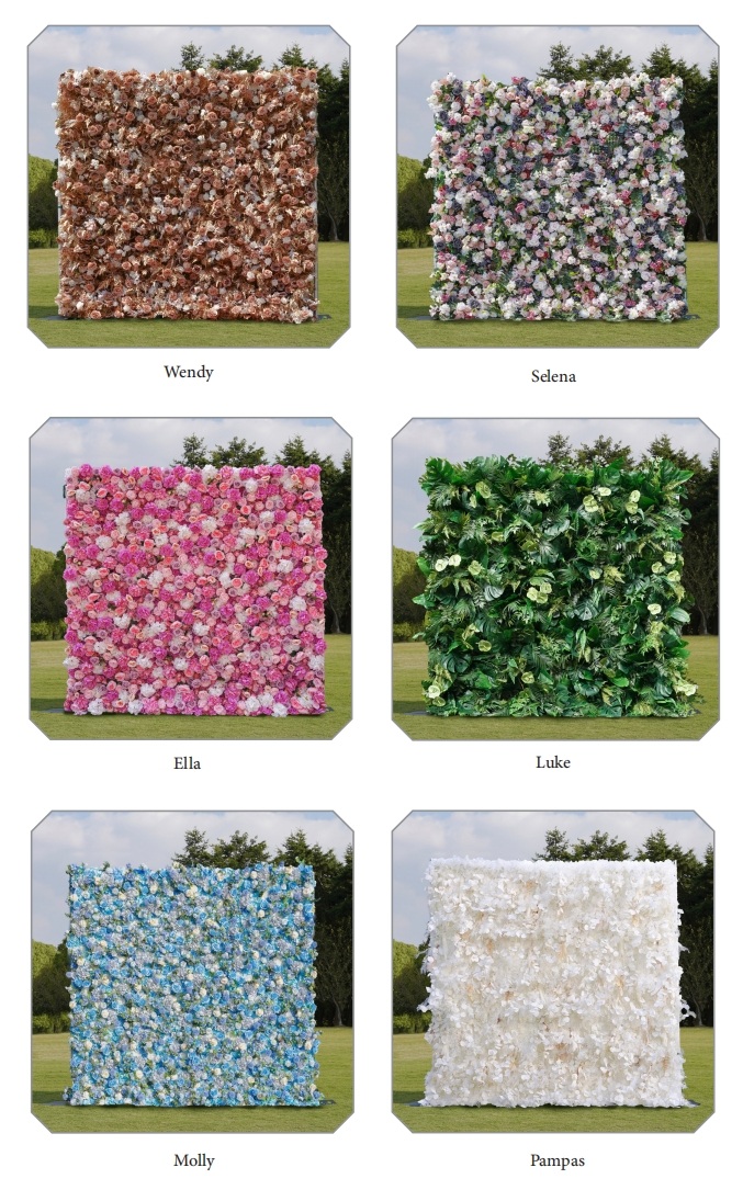 Roll-Up Floral Wall Curtain