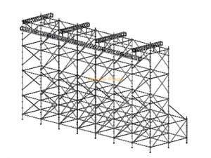 14x4x8m Double-Row Ringlock LED Screen Hanging Structure with 14m Truss Beam