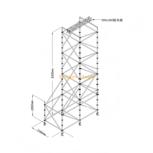 8m High Professional Customized Speaker Hanging Layer Truss