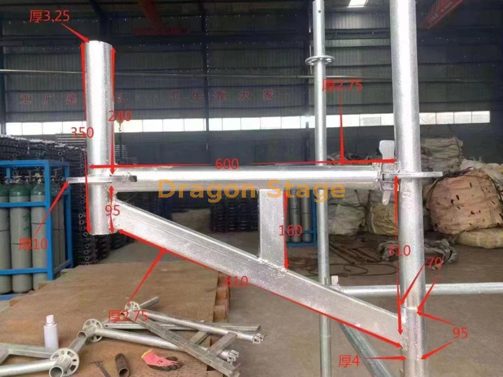 Galvanized Buckle Type Tripod Layher Scaffold Frame Truss (1)