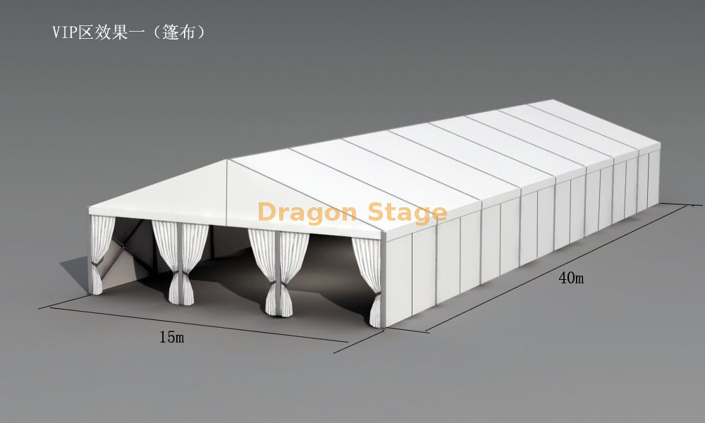 15m Span Outdoor White Party Wedding Church Marquee Events Reception Tent 20m Long (2)