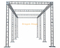 Mobile Lighting Bar Disco Stand 10.5x3.5x3.5m