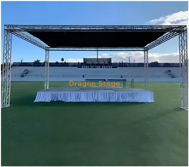 Easy-to-Assemble Flat Roof Truss for Sports Court 6x6x3m