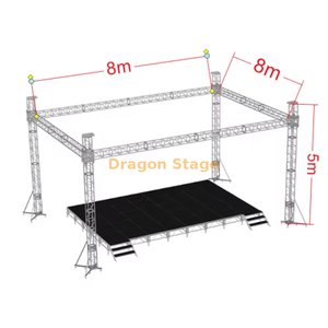 8x8x5m Aluminum Exhibition Booth Rigging Truss Stage Set Up