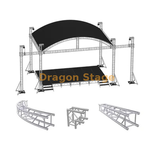 Aluminum Curve Roof Truss for Outdoor Concert 6x6x4m