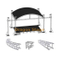 Aluminum Curve Roof Truss for Outdoor Concert 6x6x4m