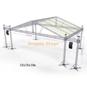 Large Concert Line Array Stage Roof Truss 24x16x10m