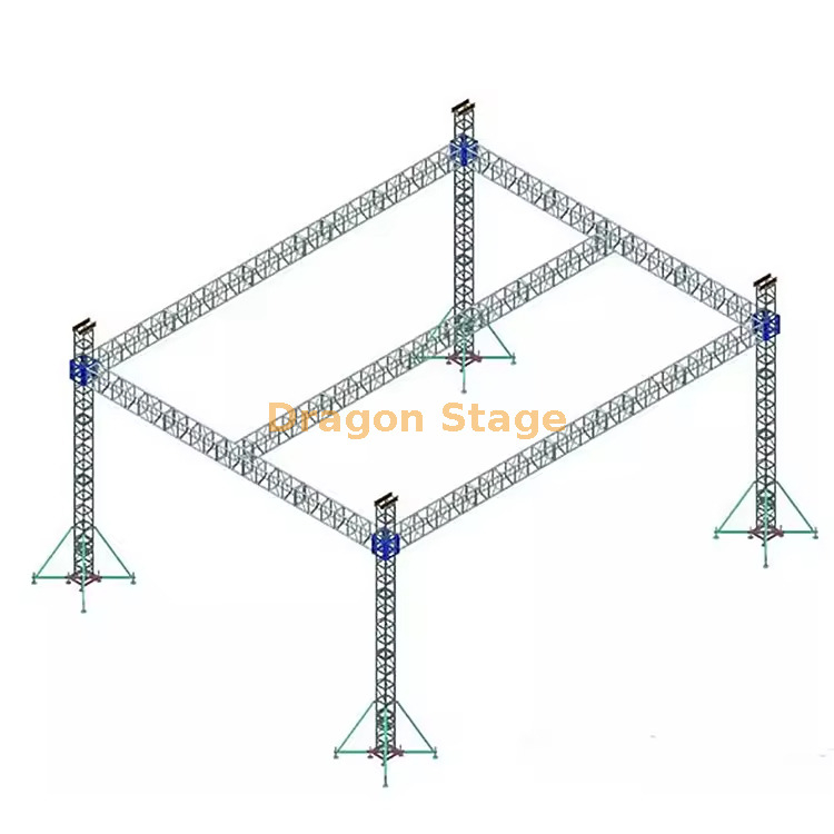 Mobile Music Stage with Middle Beam 15x8x6