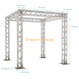  8"x8" Aluminum Lighting Truss Display Booth 2x2x2m