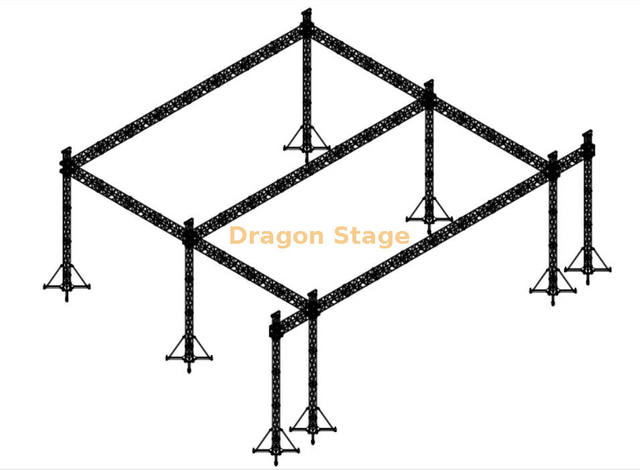 Outdoor Big Event Lighting Truss System 30x20x12m