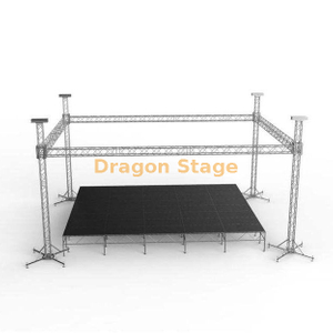 Square Portable Aluminum Concert Sound Truss 6x6x5m