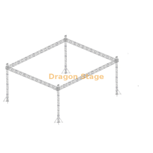 Aluminum Box Truss Structure Design for Sale 4 Pillars 120*120*45ft