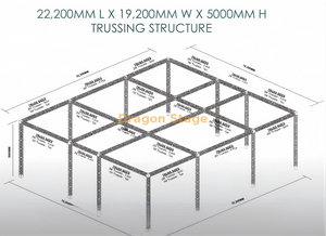 21x17x5m Modular Truss Display System 