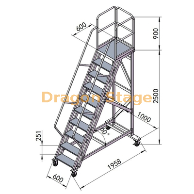 ALuminum stair