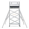 Aluminum Mobile Single Climb Ladder Scaffolding Tower 5m