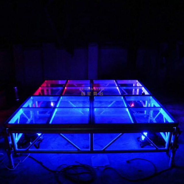 Portable Aluminum Transparent, Clean And Bright Acrylic Glass Stage
