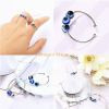 Rotating Spinning Adjustable Open Ring Jewelry Custom Bead Evil Eye Anxiety Ring Spinner