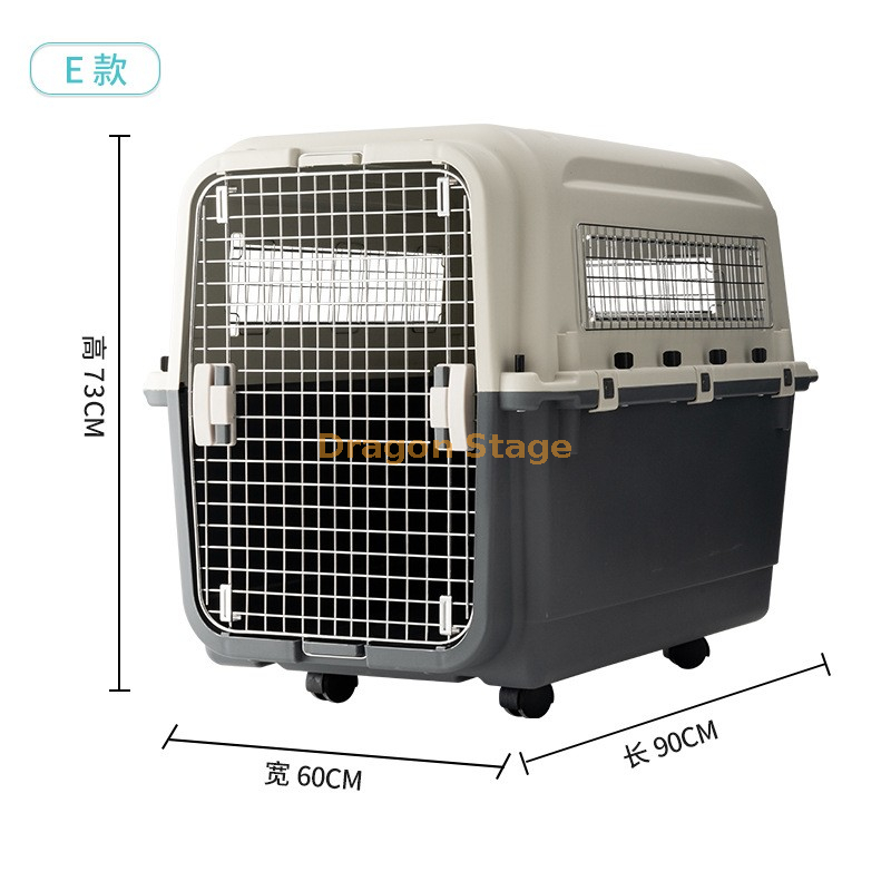 Pet Crate Plastic Dog And Cat Aviation Box Portable Cat Cage Small And Medium-sized Dog for Dog Cage (6)