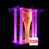 Best Affordable Basic Custom Height Acrylic Church Pulpit for Sale