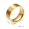 Latest Saudi Jewelry Cheap Thumb Custom Men Women Couple Stainless Steel Gold plated Wedding Engagement Ring