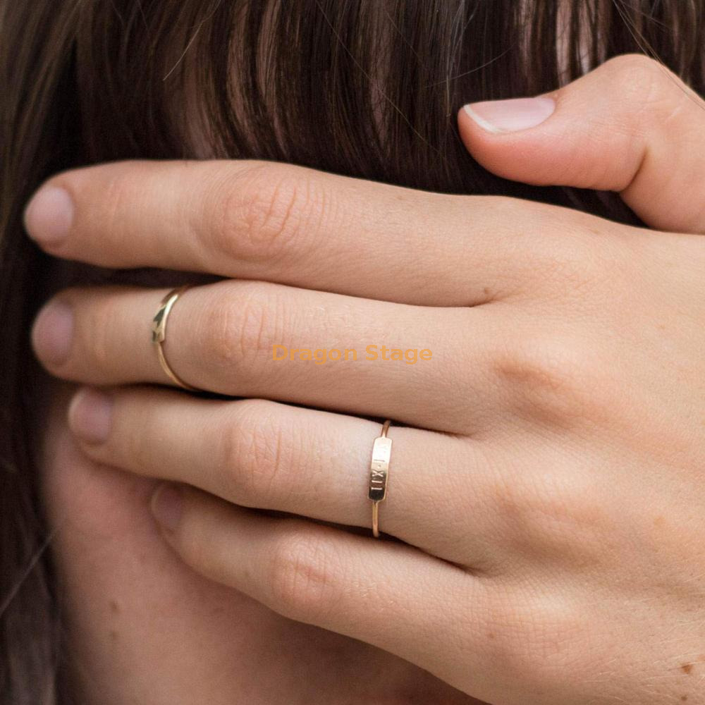 STAINLESS STEEL BAR RING – Made with Love by Angie