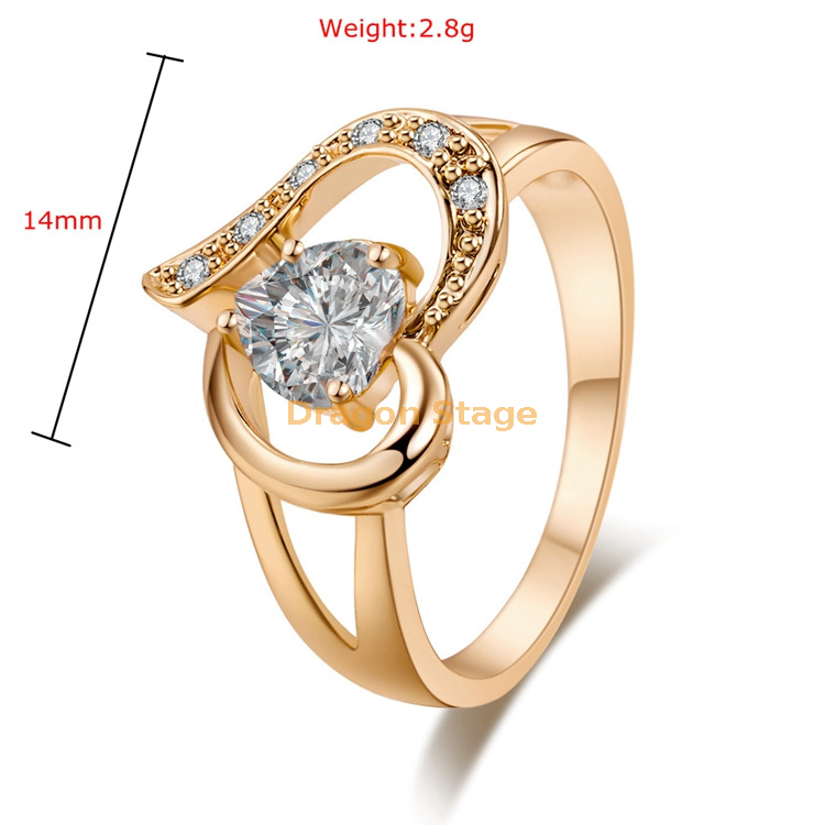 Mesh Pattern Floral 22K Gold Ring For Women
