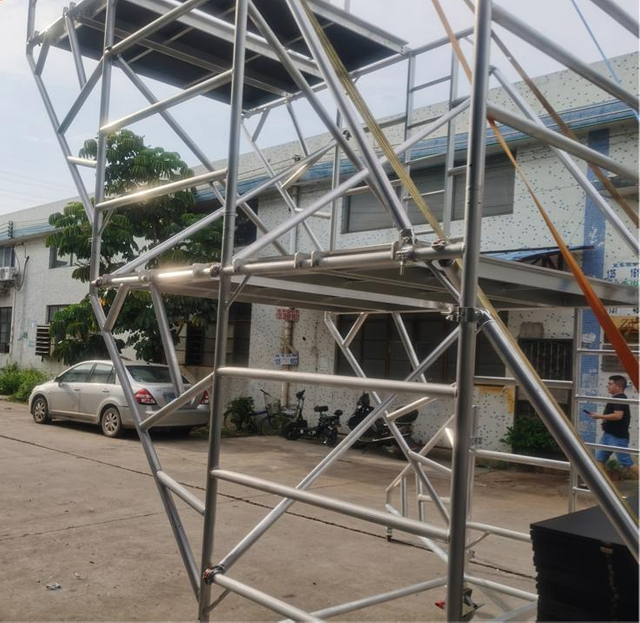 4m Platform Height Portable Scaffolding for Apartment Warehouse User 