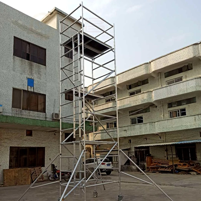 Easy Install Aluminum Construction Stair Scaffolding For Building