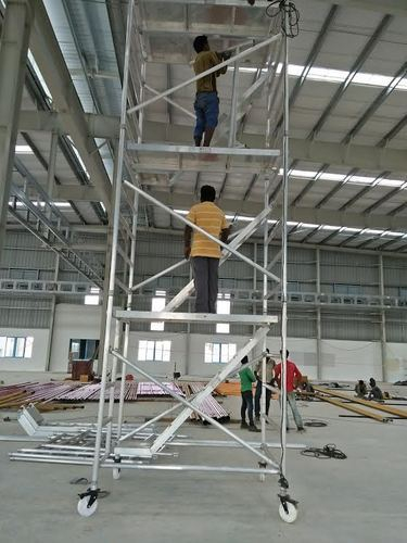 Manufacturer light weight DIY mobile scaffold aluminum for hotel