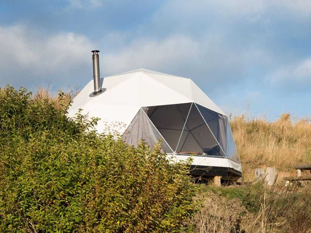 Outdoor Dome Waterproof PVC Cover Geodesic Glamping Tent