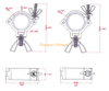 Lightweight Hook Clamp Stage Light Hook Instructions Stage Light Hook Kit Stage Light Hook Knot