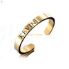 Cheap Wholesale Fashion Women Men Rose Gold Cuff Open Adjustable Custom 3d Engraved Stainless Steel Rings