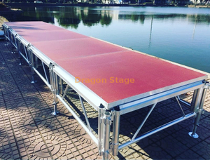 1.22X1.22m Aluminum Stage Platform Moving Aluminum Stage Event Stage 13.42x13.42m 