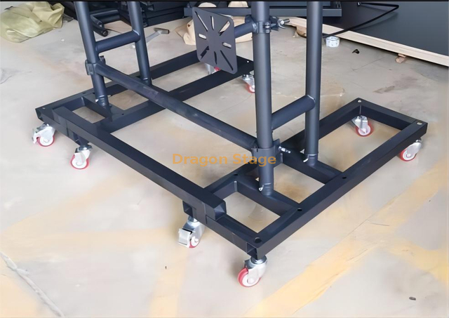New Design Aluminum Portable Mobile Led Stack Truss with Wheels