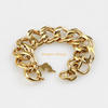 Fashion Wholesale Jewelry Stainless Steel Gold Plated Clasp Big Chain Dolphin Charm Bracelet