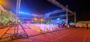 Indian Pune Wedding Outdoor Concert Booth Event Truss 60x80x35ft