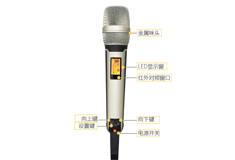 Skm9000 professional stage performance microphone singing KTV karaoke one to two wireless microphone home detail (6)