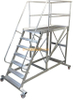 Aluminum Stairway Platform Ladder/oem Stage Ladder/slot Platform Ladder