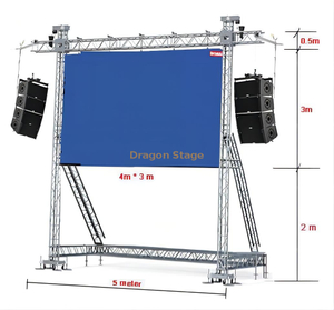 Custom Ground Mount Aluminum Truss for Led Speakers 5x5.5m
