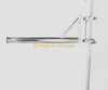 Aluminum Post To Hang Lights On Truss/ 50mm Diameter Long Pipe With Two Clamps