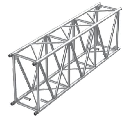 TT104-300 rectangle 60×6mm tubes aluminum truss
