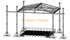 Aluminum Saddle Curve Roof Truss Design with Line Array Speaker Truss 14x12x7m