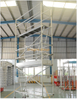 High Quality Aluminum Mobile Stair single Scaffolding with Wheels