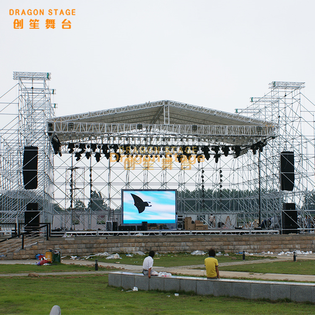 Steel Iron Metal Layer Truss Stage Line Array Tower for Large Concert Speakers Sound System