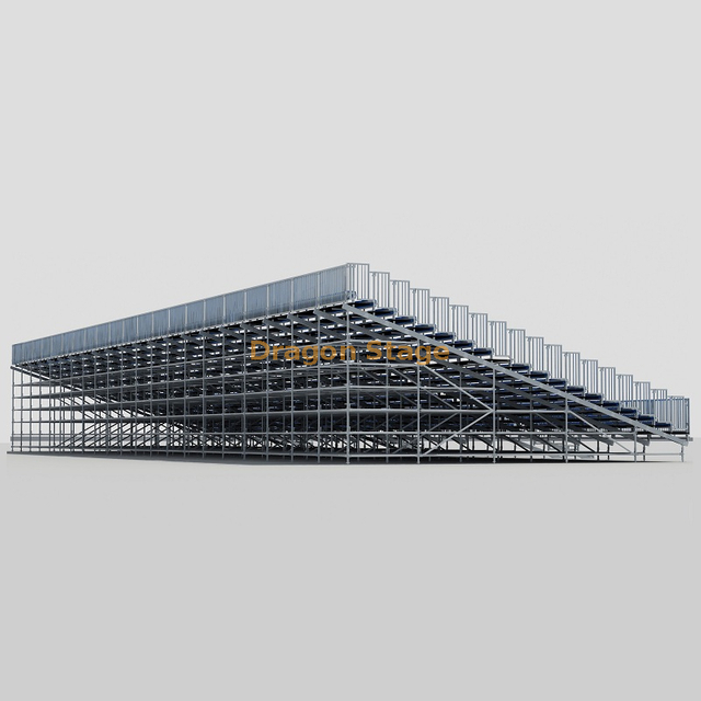 Quality Anti-aging Outdoor Bleacher Metal Grandstand Temporary Grand Grandstand Outdoor Scaffolding Bleacher