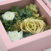 Creative Transparent Valentine Soap Flower Packaging Preserved Flower Box For Display