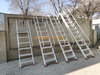 (single Pole) Aluminum Outdoor Stairs Attic Stairs Outdoor Safety Stairs Climbing Ladder Home Climbing Ladder