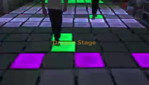 LED Gravity Sensing Floor Tile Light Human Interaction Changes Cultural Tourism Attractions Color Changing Dance Floor Light Bar Light
