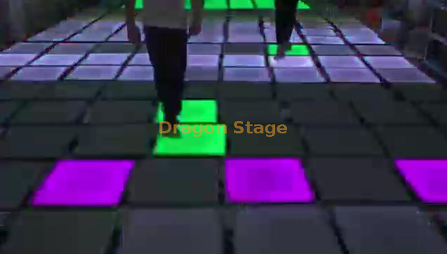 LED Gravity Sensing Floor Tile Light Human Interaction Changes Cultural Tourism Attractions Color Changing Dance Floor Light Bar Light